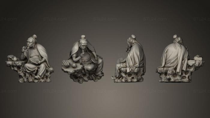 Figurines Chinese and Japanese (Lu Yu, STKCH_0012) 3D models for cnc